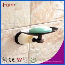 Fyeer Ceramic Base Black Accesorio para baño Latón Jabonera